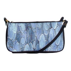 Bubbles Texture Blue Shades Shoulder Clutch Bags by Celenk