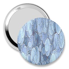 Bubbles Texture Blue Shades 3  Handbag Mirrors by Celenk