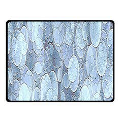 Bubbles Texture Blue Shades Double Sided Fleece Blanket (small) 