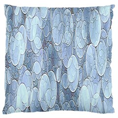 Bubbles Texture Blue Shades Standard Flano Cushion Case (two Sides) by Celenk