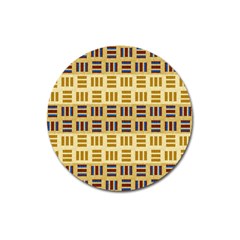 Textile Texture Fabric Material Magnet 3  (round) by Celenk