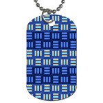 Textiles Texture Structure Grid Dog Tag (Two Sides) Front