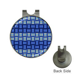 Textiles Texture Structure Grid Hat Clips With Golf Markers by Celenk