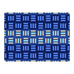 Textiles Texture Structure Grid Double Sided Flano Blanket (mini)  by Celenk