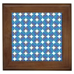 Geometric Dots Pattern Rainbow Framed Tiles