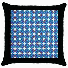 Geometric Dots Pattern Rainbow Throw Pillow Case (Black)