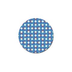 Geometric Dots Pattern Rainbow Golf Ball Marker by Celenk