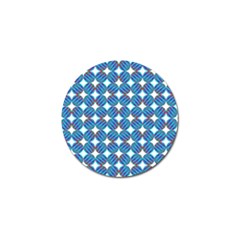 Geometric Dots Pattern Rainbow Golf Ball Marker (4 pack)