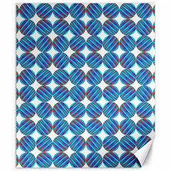 Geometric Dots Pattern Rainbow Canvas 8  x 10 