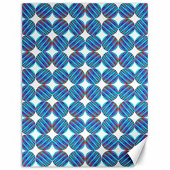 Geometric Dots Pattern Rainbow Canvas 12  x 16  