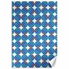 Geometric Dots Pattern Rainbow Canvas 12  x 18  