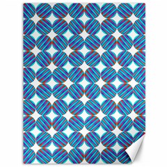 Geometric Dots Pattern Rainbow Canvas 36  x 48  