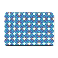 Geometric Dots Pattern Rainbow Small Doormat 