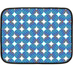 Geometric Dots Pattern Rainbow Fleece Blanket (Mini)