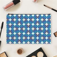 Geometric Dots Pattern Rainbow Cosmetic Bag (Large) 