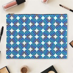 Geometric Dots Pattern Rainbow Cosmetic Bag (XL)