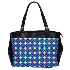 Geometric Dots Pattern Rainbow Office Handbags