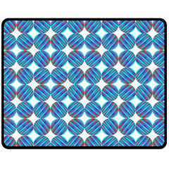 Geometric Dots Pattern Rainbow Fleece Blanket (Medium) 