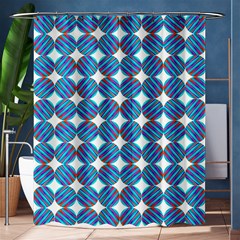 Geometric Dots Pattern Rainbow Shower Curtain 60  x 72  (Medium) 