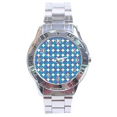 Geometric Dots Pattern Rainbow Stainless Steel Analogue Watch