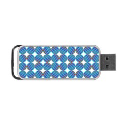 Geometric Dots Pattern Rainbow Portable USB Flash (One Side)