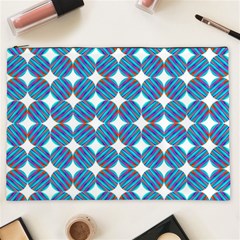 Geometric Dots Pattern Rainbow Cosmetic Bag (XXL) 