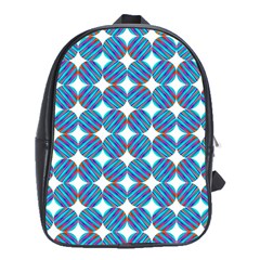 Geometric Dots Pattern Rainbow School Bag (XL)