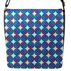 Geometric Dots Pattern Rainbow Flap Messenger Bag (S)