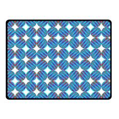 Geometric Dots Pattern Rainbow Double Sided Fleece Blanket (Small) 