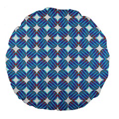 Geometric Dots Pattern Rainbow Large 18  Premium Flano Round Cushions