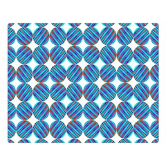 Geometric Dots Pattern Rainbow Double Sided Flano Blanket (Large) 