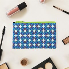 Geometric Dots Pattern Rainbow Cosmetic Bag (XS)