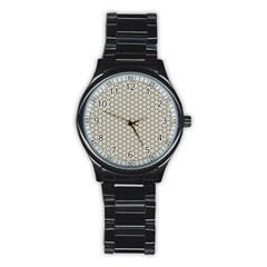 Background Website Pattern Soft Stainless Steel Round Watch by Celenk