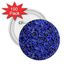 Texture Structure Electric Blue 2 25  Buttons (100 Pack)  by Celenk