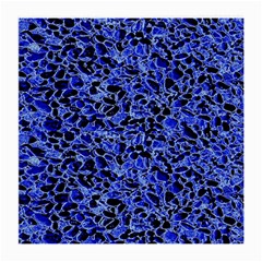 Texture Structure Electric Blue Medium Glasses Cloth by Celenk