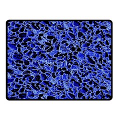 Texture Structure Electric Blue Fleece Blanket (small) by Celenk