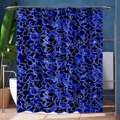 Texture Structure Electric Blue Shower Curtain 60  X 72  (medium)  by Celenk