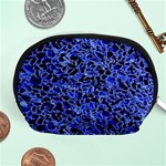 Texture Structure Electric Blue Accessory Pouches (Medium)  Front