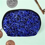 Texture Structure Electric Blue Accessory Pouches (Medium)  Back