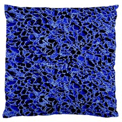 Texture Structure Electric Blue Standard Flano Cushion Case (one Side) by Celenk