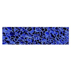 Texture Structure Electric Blue Satin Scarf (oblong) by Celenk