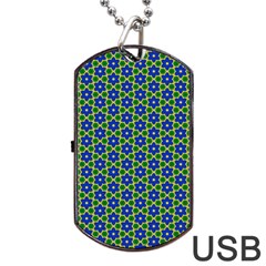 Texture Background Pattern Dog Tag Usb Flash (two Sides)