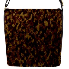 Camouflage Tarn Forest Texture Flap Messenger Bag (S)