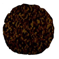 Camouflage Tarn Forest Texture Large 18  Premium Flano Round Cushions by Celenk