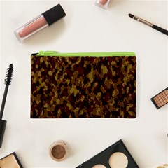 Camouflage Tarn Forest Texture Cosmetic Bag (XS)