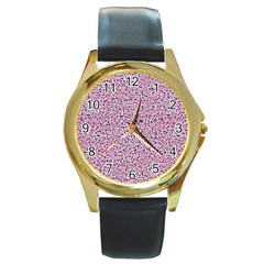 Texture Surface Backdrop Background Round Gold Metal Watch