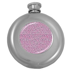 Texture Surface Backdrop Background Round Hip Flask (5 Oz) by Celenk