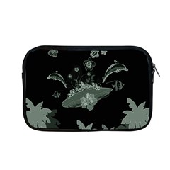 Surfboard With Dolphin, Flowers, Palm And Turtle Apple Macbook Pro 13  Zipper Case by FantasyWorld7