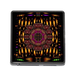 A Flaming Star Is Born On The  Metal Sky Memory Card Reader (square) by pepitasart