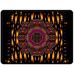 A Flaming Star Is Born On The  Metal Sky Fleece Blanket (large) 